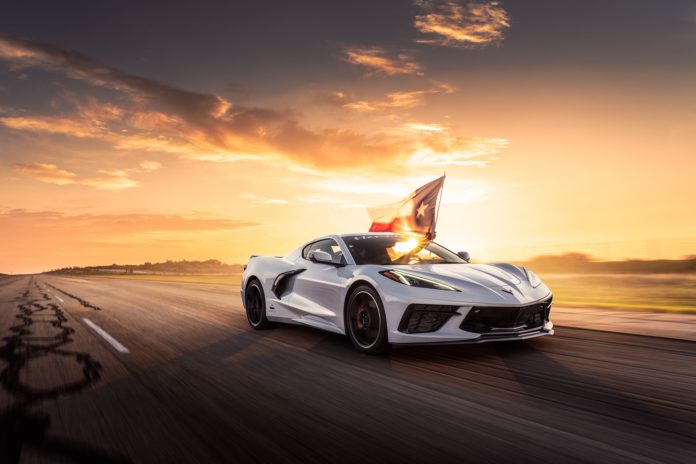 John Hennessey's tuned C8 Corvette hits 320km/h