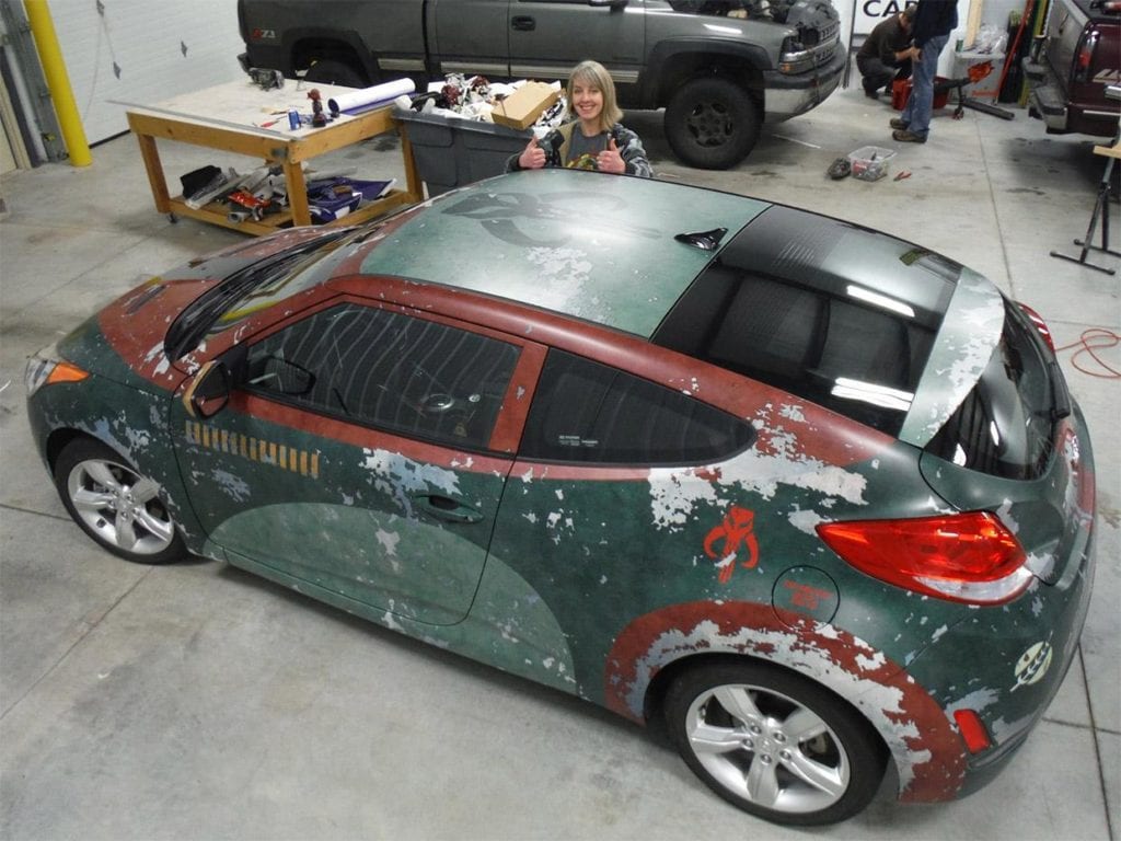 Boba Fett themed Hyundai Veloster