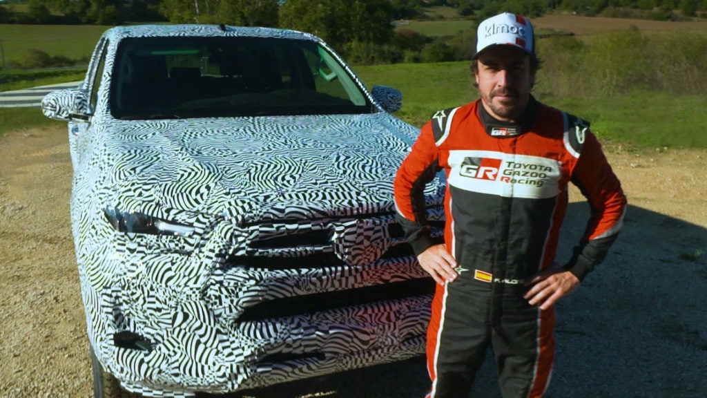 Fernando Alonso tests out new Toyota HiLux