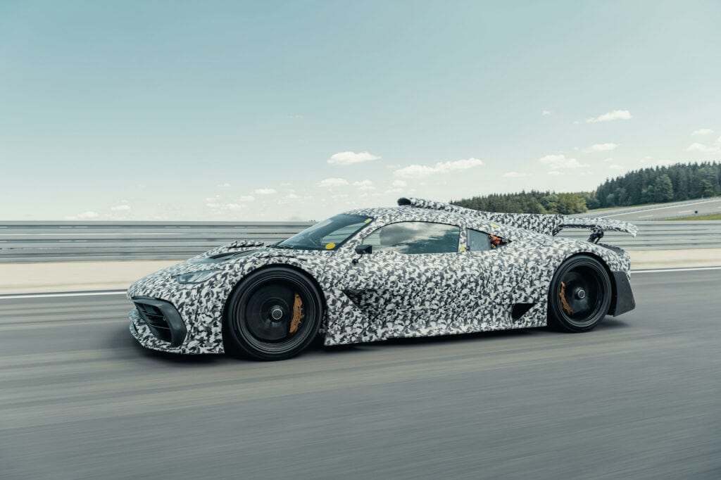 Mercedes-AMG ONE prototype, hypercar, testing, dynamic, 