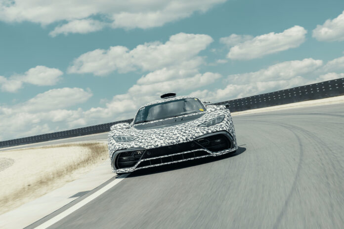 Mercedes-AMG ONE prototype, hypercar, testing, dynamic,