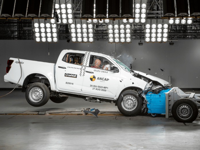 Isuzu D-max scores 5 stars ANCAP