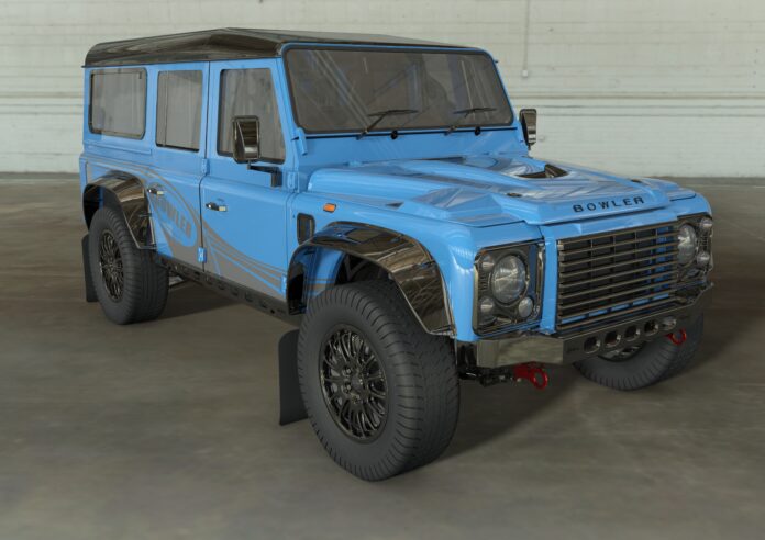 rendering of new Bowler Motors Land Rover Defender