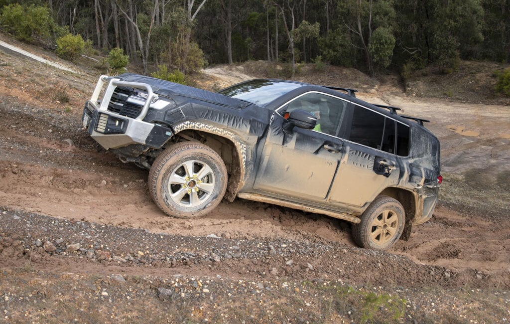 Toyota LandCruiser 300-Series prototype at the Australian Automotive Research Centre, where much of the development work took place