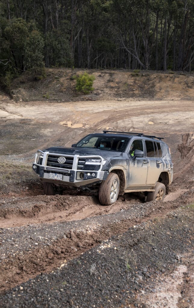 Toyota LandCruiser 300-Series prototype at the Australian Automotive Research Centre, where much of the development work took place