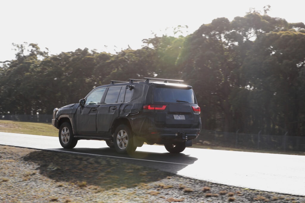 Toyota LandCruiser 300-Series prototype at the Australian Automotive Research Centre, where much of the development work took place