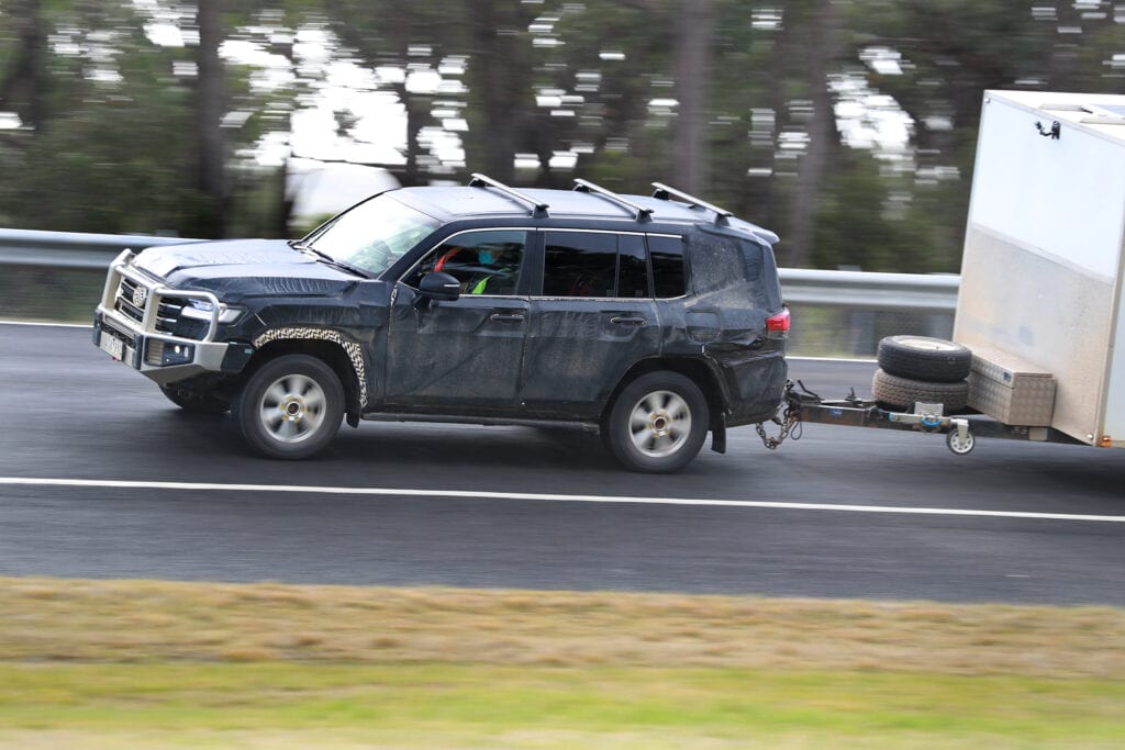 Toyota LandCruiser 300-Series prototype at the Australian Automotive Research Centre, where much of the development work took place