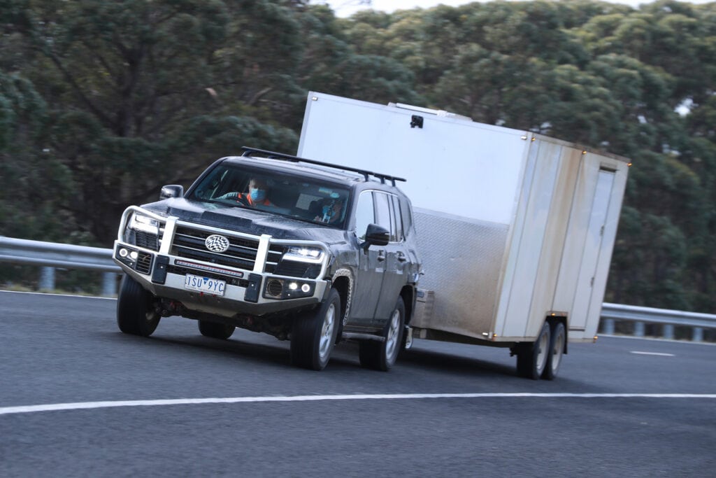 Toyota LandCruiser 300-Series prototype at the Australian Automotive Research Centre, where much of the development work took place