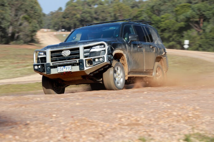 Toyota LandCruiser 300-Series prototype at the Australian Automotive Research Centre, where much of the development work took place