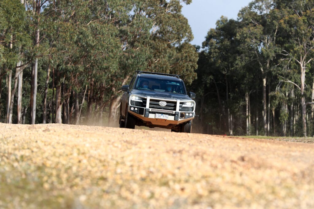 Toyota LandCruiser 300-Series prototype at the Australian Automotive Research Centre, where much of the development work took place