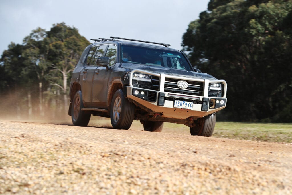 Toyota LandCruiser 300-Series prototype at the Australian Automotive Research Centre, where much of the development work took place