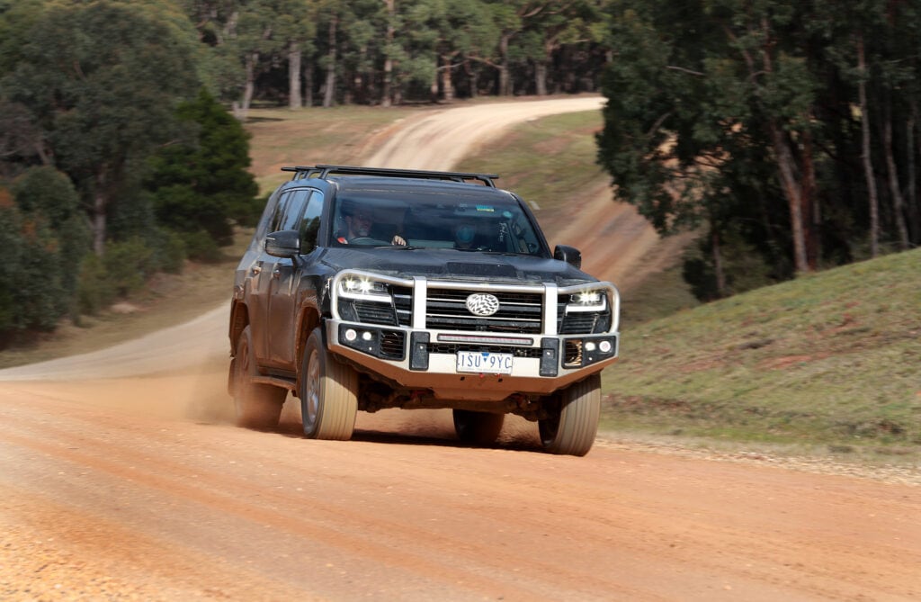 Toyota LandCruiser 300-Series prototype at the Australian Automotive Research Centre, where much of the development work took place