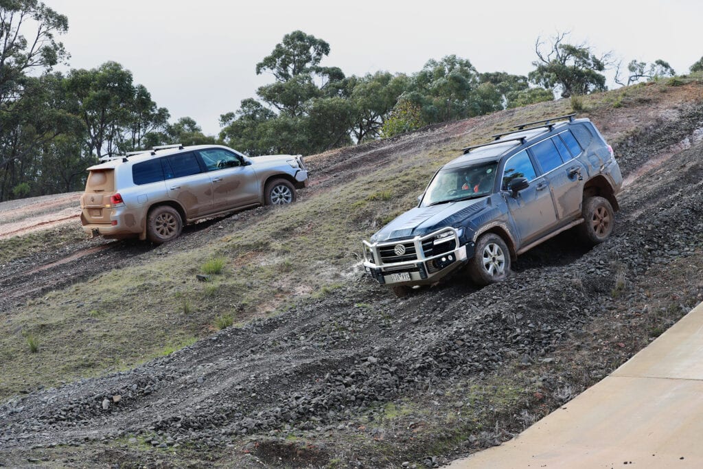 Toyota LandCruiser 300-Series prototype at the Australian Automotive Research Centre, where much of the development work took place