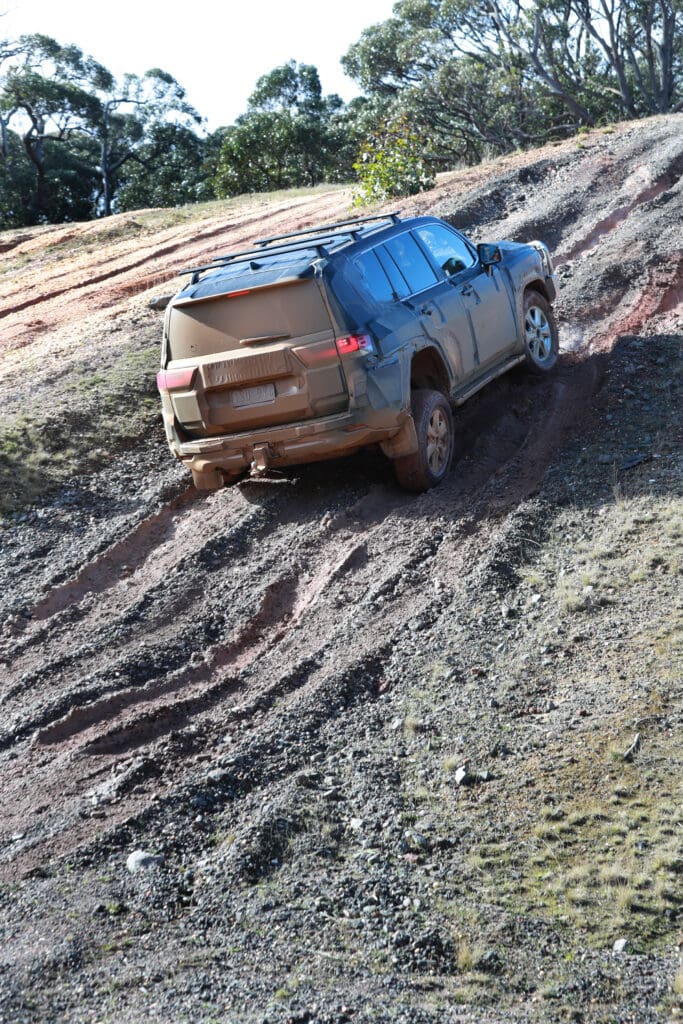 Toyota LandCruiser 300-Series prototype at the Australian Automotive Research Centre, where much of the development work took place