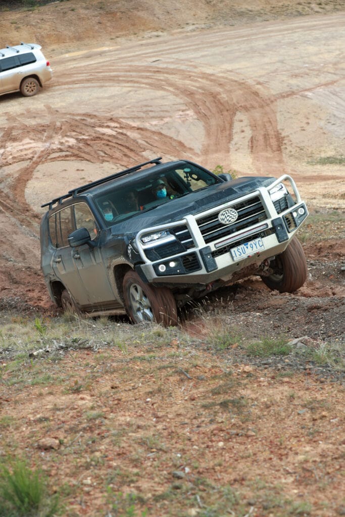 Toyota LandCruiser 300-Series prototype at the Australian Automotive Research Centre, where much of the development work took place