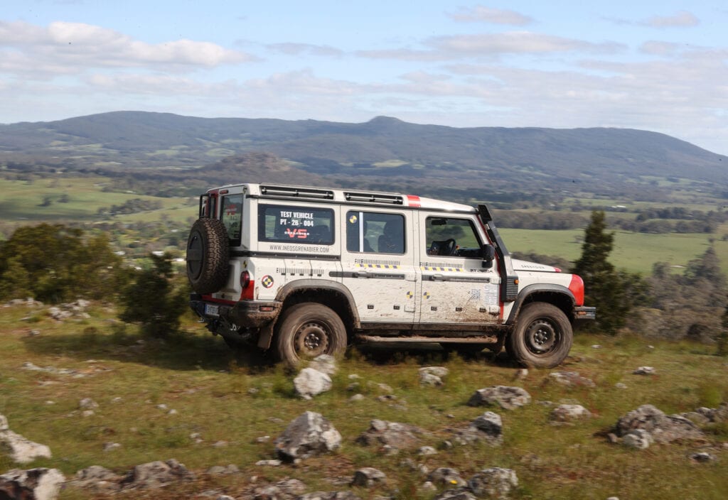 Ineos Grenadier development vehicle testing in Australia